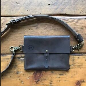 Black Leather Crossbody Bag